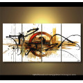 Hand Painted Group Wall Decor Oil Painting on Canvas